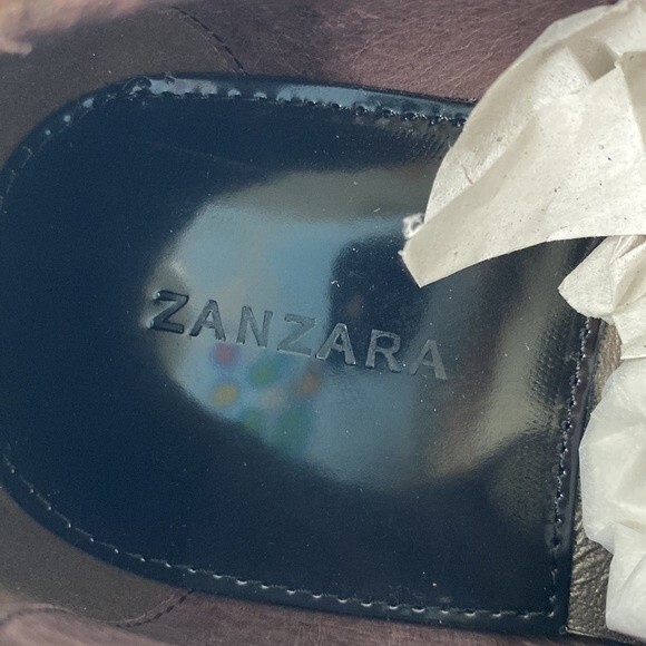 Zanzara Gauguin Cap Toe Oxford Brown Leather Lace Up Low Top Dress Shoe - Picture 10 of 16